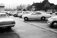 Kappeln - Großparkplatz „Stadtmitte“ an der Wassermühlenstraße (Mai 1969)