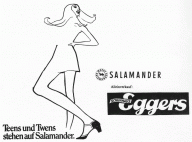 Schuhhaus Eggers - Anzeige von 1969