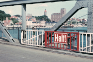 Kappeln - Brückenschranke - Foto: Walter Stöckel (frühe 60-Jahre)