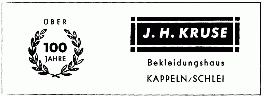J. H. Kruse - Anzeige (60er-Jahre)