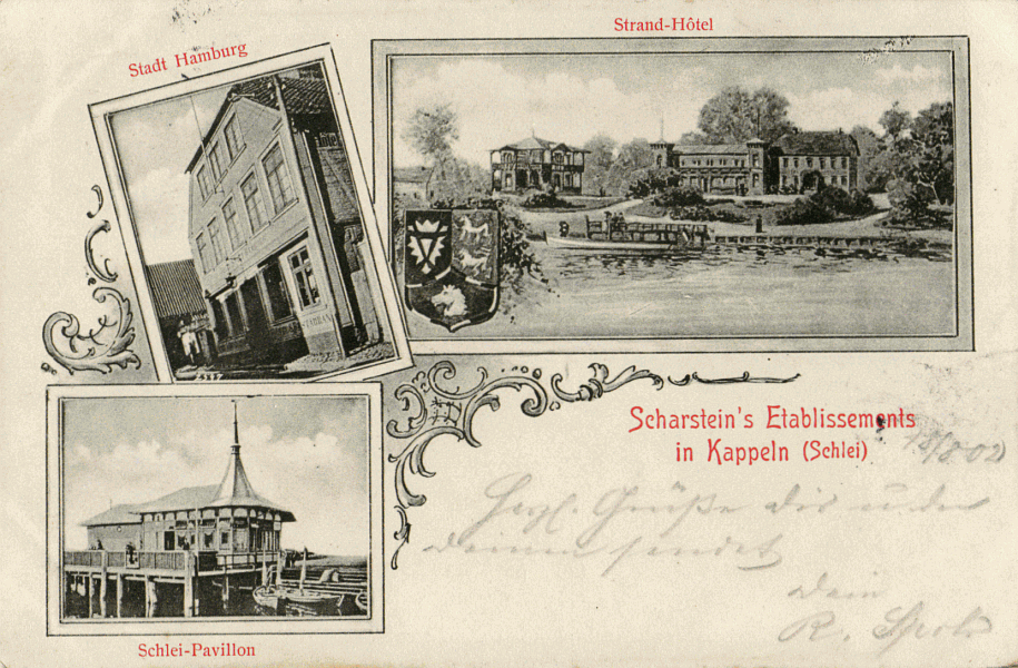 Kappeln - Scharstein's Etablissements (1902)