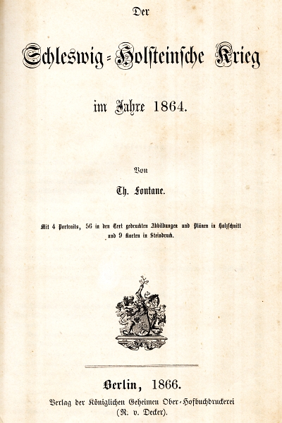 Der Schleswig-Holst. Krieg 1864 - Titelseite