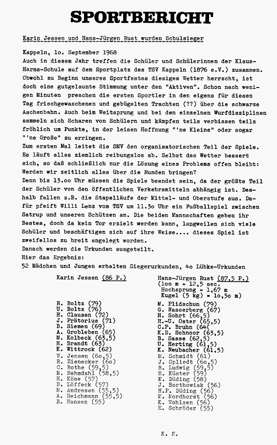 ROTSTIFT Nr. 19 - Bundesjugendspiele 1968