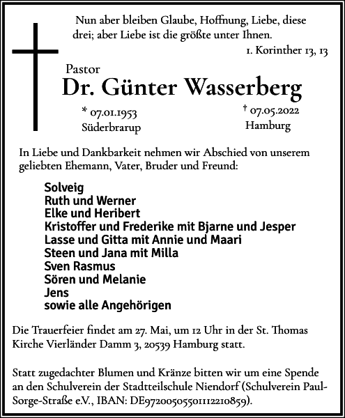 Günter Wasserberg †