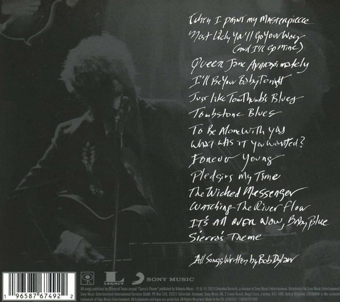 Bob Dylan - Shadow Kingdom - CD-Cover (Rückseite)