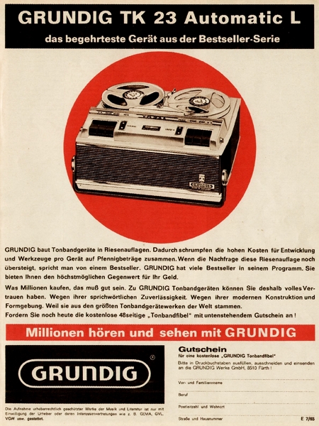 Grundig-Anzeige (März 1965)