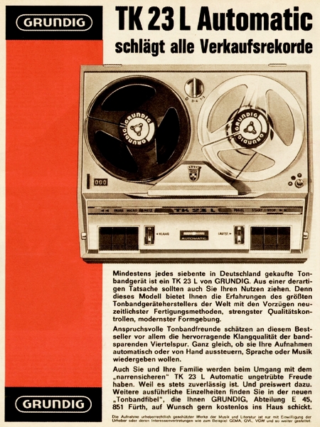 Grundig-Anzeige (November 1965)