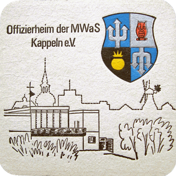 Kappeln - Bierdeckel „Offizierheim der MWaS Kappeln e.V.“