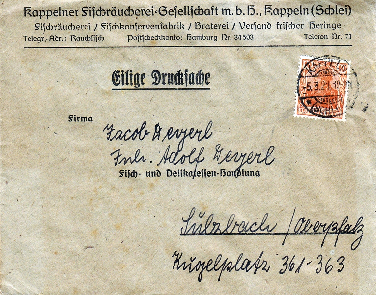 Kappelner Fischräuchrei (1921)