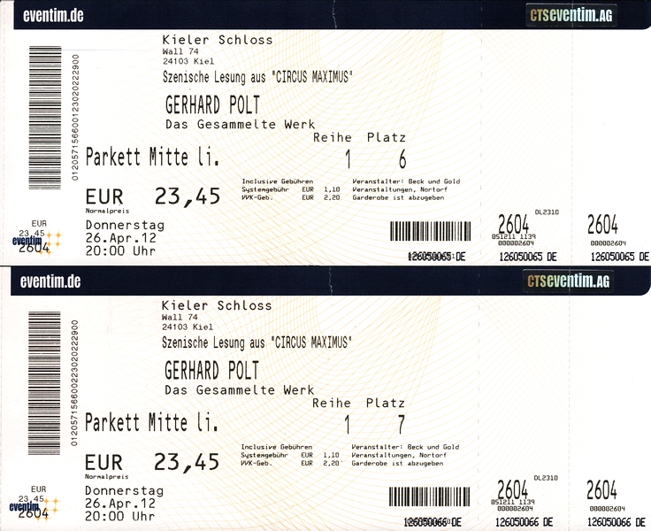 Gerhard Polt - Tickets 2012