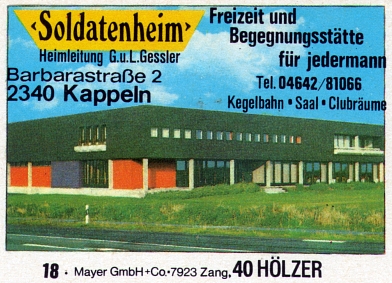 Ellenberg - Soldatenheim - Streichholzetikett