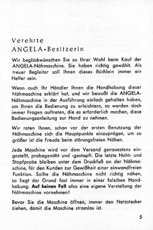 ANGELA-Bedienungsanleitung (1958)