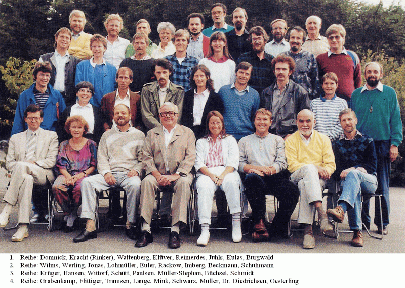 Klaus-Harms-Schule - Kollegium 1987 (aus der Schulchronik 1998)