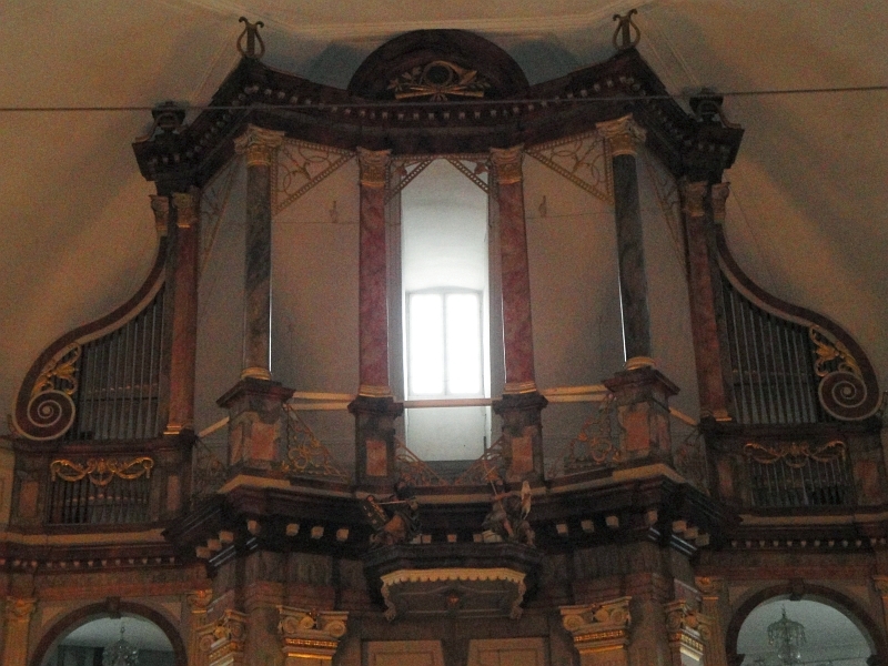 Kappeln - Ausgebaute Nikolai-Orgel - Foto: Michaela Bielke (2013)