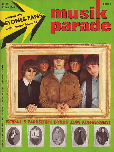 Musik Parade Nr. 49 vom 8. November 1965 -Titelseite (The Byrds)