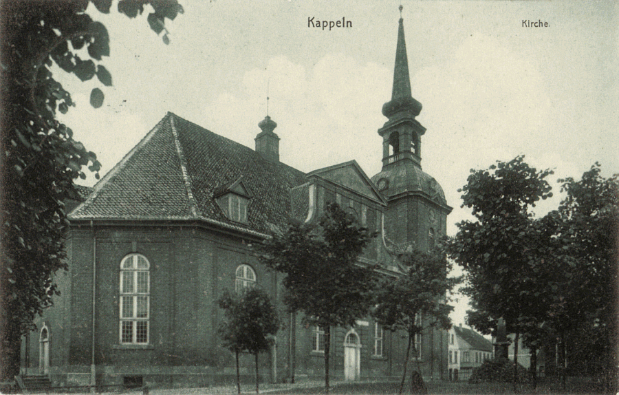 Kappeln um 1910 - St. Nikolai-Kirche