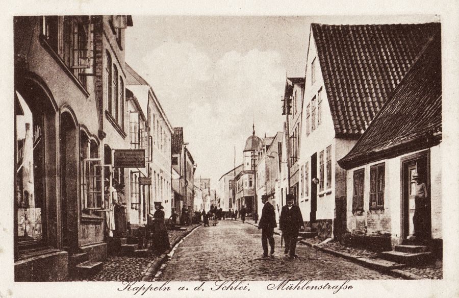 Kappeln um 1910 - Mühlenstraße